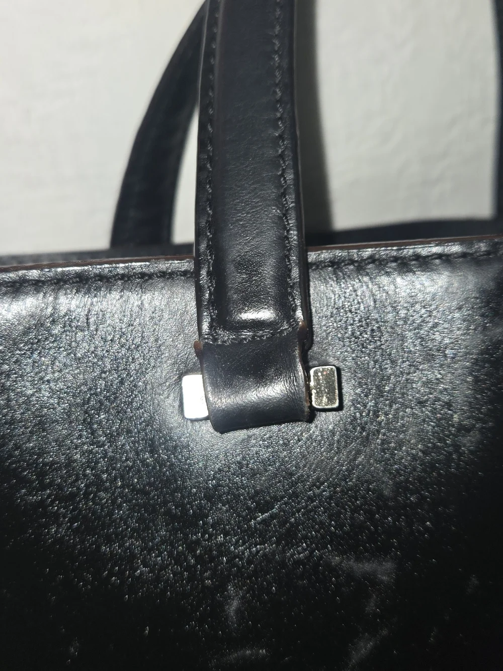 kate spade Black Satchel with Gold Logo Accent